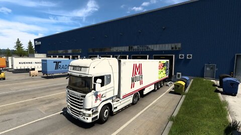 Eurotrucksimulator 2. Mit dem LKW durch Europa Auf der Pro Mod mit guter Musik.