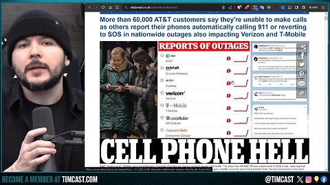 CELL NETWORKS GO DOWN, Major Outages Spark Cyber Attack Rumors Amid WW3 Fears