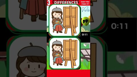 3 DIFFERENCES GAME | 40 |#SHORTS