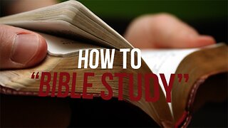 How to "Bible Study" - November Newsletter