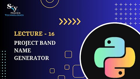 16. Day 1 Project Band Name Generator | Skyhighes | Python