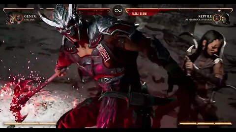 Mortal Kombat 1 2023 General Shao & Sareena Kameo Fatal Blow