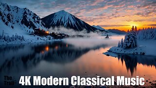 Modern Classical Music - Limitless | (AI) Audio Reactive Realistic | Lake Baikal