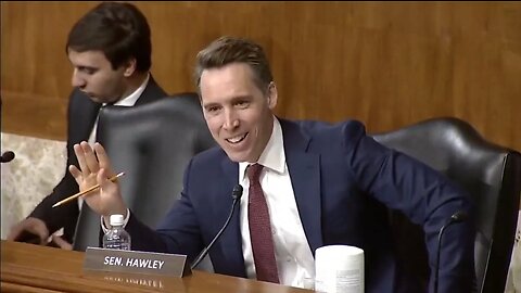 Sen Josh Hawley BLASTS Interior Secretary For Her Climate Agenda Argument