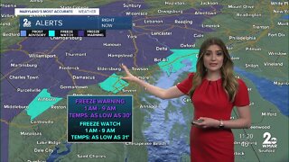 WMAR-2 Stevie Daniels Wednesday night forecast