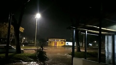 Tormenta eléctrica, lluvia y algo de granizo en el Tacua (09/07/2022, Tacuarembó, Uruguay)
