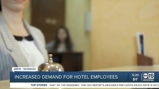 Increased demand for hotel employees