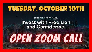 Open Zoom Call 🎯 Tuesday, October 10th, 2023 ⏰ with AGI Technologies Marketing Director ✅