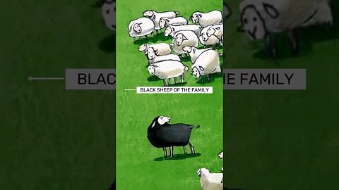 Unlock phrase secrets! Ever wondered about "BLACK SHEEP OF THE FAMILY"? #idioms