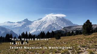 "Halo Mount Rainier" Near Sunrise Day Lodge @ Mount Rainier National Park! | 4K | Washington