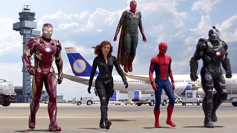 Team Iron Man vs Team Cap - Airport Battle Scene - Captain America: Civil War (2016)