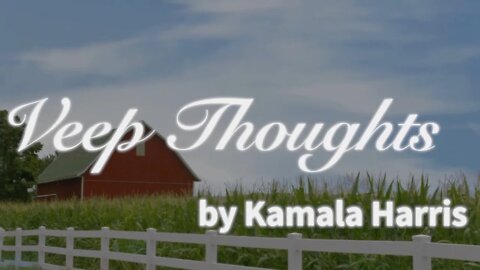 Veep Thoughts by Kamala Harris: Identification
