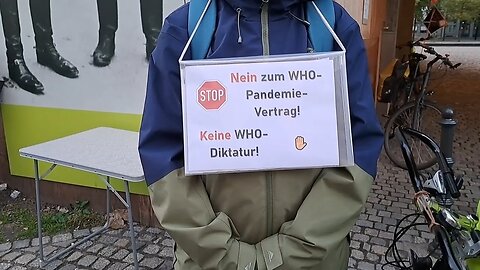 15.10.2023 - Stoppt den WHO Pandemievertrag ! Demo vor dem Marriott-Hotel in Berlin