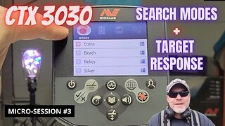 Minelab CTX 3030: Search Modes and Target Response Options - Micro-Session #3