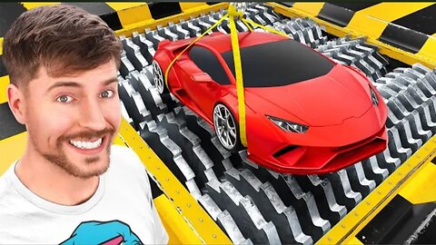 Mr Beast | Lamborghini Vs World's Largest Shredder Me Beast Videos