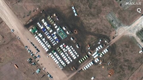 These satellite images show Russia deployed new troops and military equipment near the Ukrainian