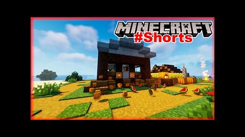 Farm de melancia e abóbora simples e fácil!!! #shorts #minecraft #tutorial