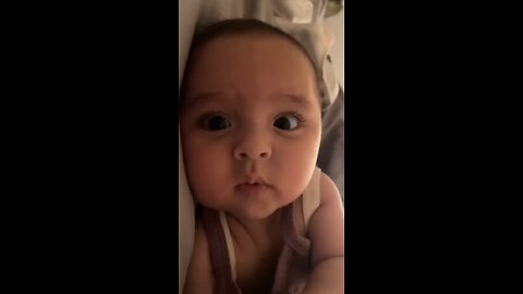 Baby yawning the cutest video ever