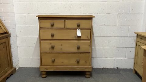 Tall Victorian Pine Chest Of Drawers (Y2451D) @PinefindersCoUk