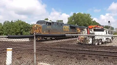 CSX M205 Autorack Train Part 1 Going into Emergency From Marion, Ohio August 22, 2022