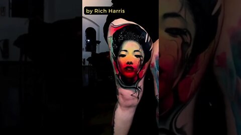 Stunning work by Rich Harris #shorts #tattoos #inked #youtubeshorts