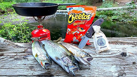3 SPECIES Trout Catch & Cook!!! Mountain Fishing (Underwater Bites)