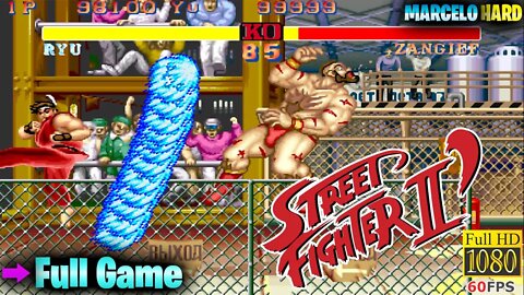 Street Fighter II': Champion Edition (Xiang Long): Red Ryu - Arcade (Full Game Walkthrough)