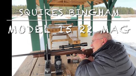 Squires Bingham model 15 22 mag. First groups at the range Armscor K-mart Kassnar importers