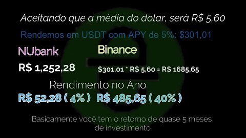 Dica - Comparação criada entre a Nubank a melhor poupança do Brasil, e a Gigante Binance!