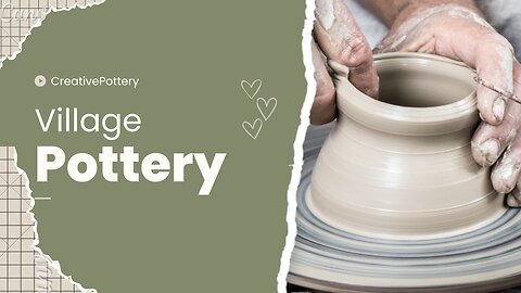 pottery making in village