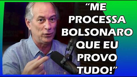 CIRO DIZ "BOLSONARO É BANDIDO E CHEFE DE QUADRILHA" | Super PodCortes