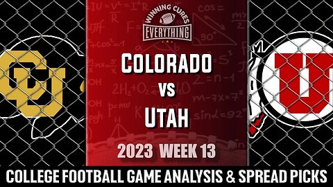Colorado vs Utah Picks & Prediction Against the Spread 2023 College Football Analysis