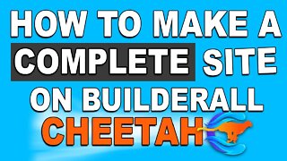 How To Make A Complete Site Step-By-Step On Builderall Cheetah Builder