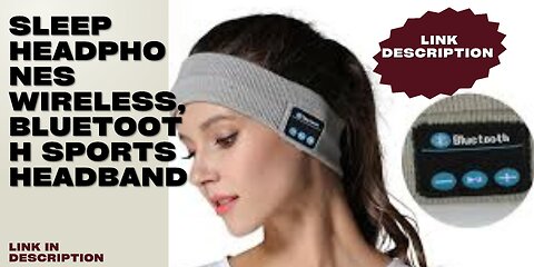 Sleep Headphones Wireless, Bluetooth Sports Headband
