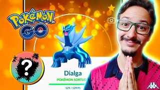 PASSE DE RAID GRATUITO! DIALGA SORTUDO! O BLOCK SHINY ACABOU! GAMEPLAY POKÉMON GO