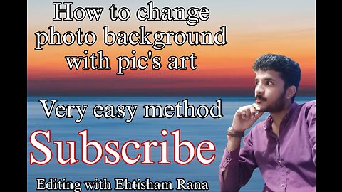 How to change photo background with pic's art