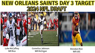 Three Reasons Why the Saints Should NOT Draft a WR in First Two Rounds