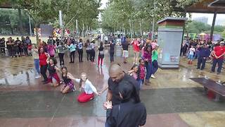 Epic surprise flash mob marriage proposal