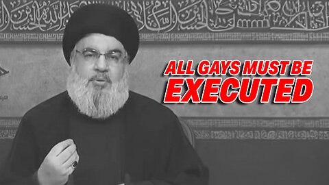 PALESTINIAN SPIRITUAL LEADER IN GAZA SAYS ALL GAYS MUST BE EXECUTED!