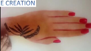 Stylish bridal mehndi design for front hand