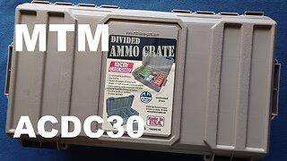 MTM CASE-GARD, ACDC30 - Ammo Crate Divided Utility Box, Dk Earth, Made in USA