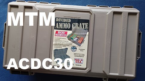 MTM CASE-GARD, ACDC30 - Ammo Crate Divided Utility Box, Dk Earth, Made in USA