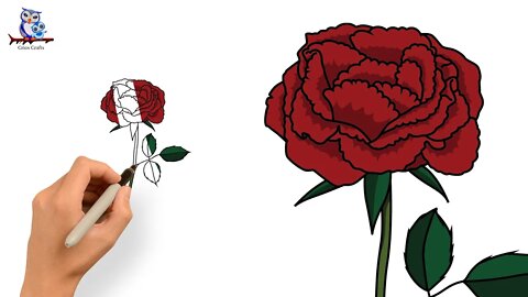 How To Draw A Rose - Art Tutorial