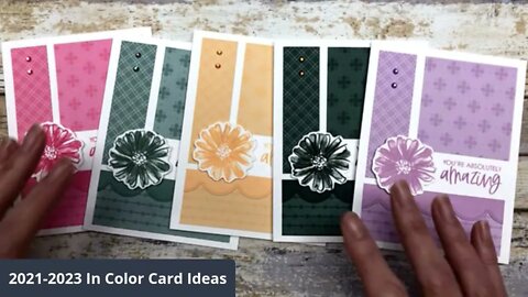 2021-2023 In Colors | Monochromatic Card Ideas