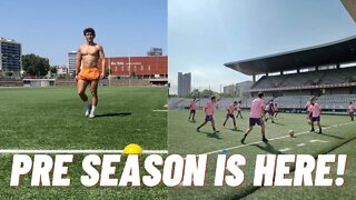 Pre Season Is Here! My First Ever Session With A Pro Team! | Day In The Life Of A Footballer