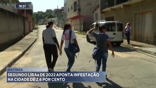 Ipatinga: Segundo Liraa de 2022 aponta infestação na cidade de 2,6 por cento