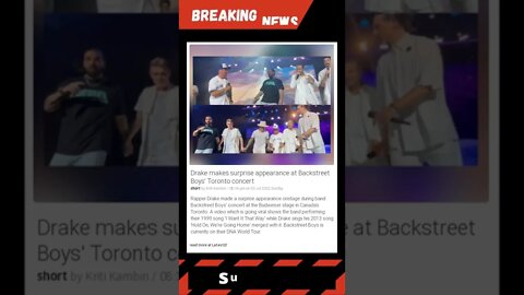 Drake makes surprise appearance at Backstreet Boys' Toronto concert #shorts #news
