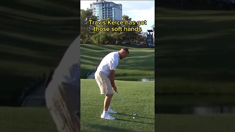 Travis Kelce shows Taylor swift his soft hands. #golf #shorts #swifties
