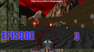 Chatzu Plays Doom (1993) Episode 3 - Going Down