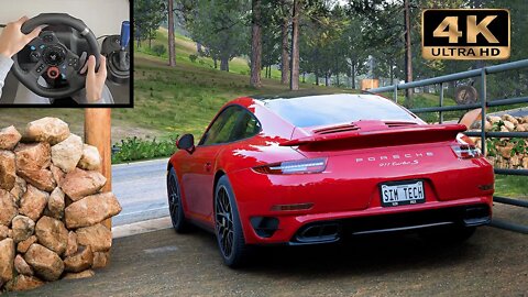 PORSCHE 911 TURBO S | After Rain | Forza Horizon 5 | Logitech G29 Gameplay | 4K
